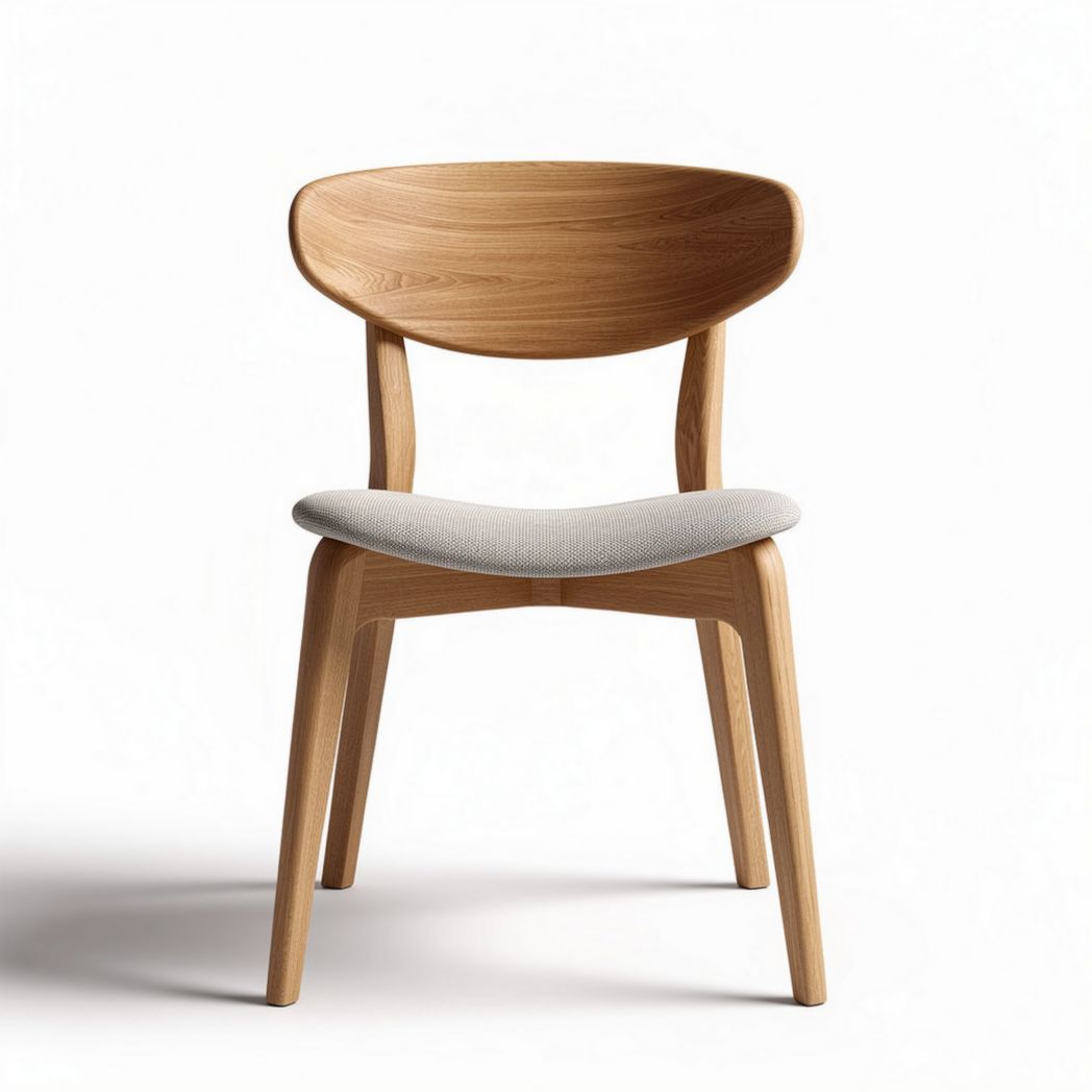 Wooden Dining Chair for Indoor Use with Fabric Cushion – 45 x 45 x 80cm