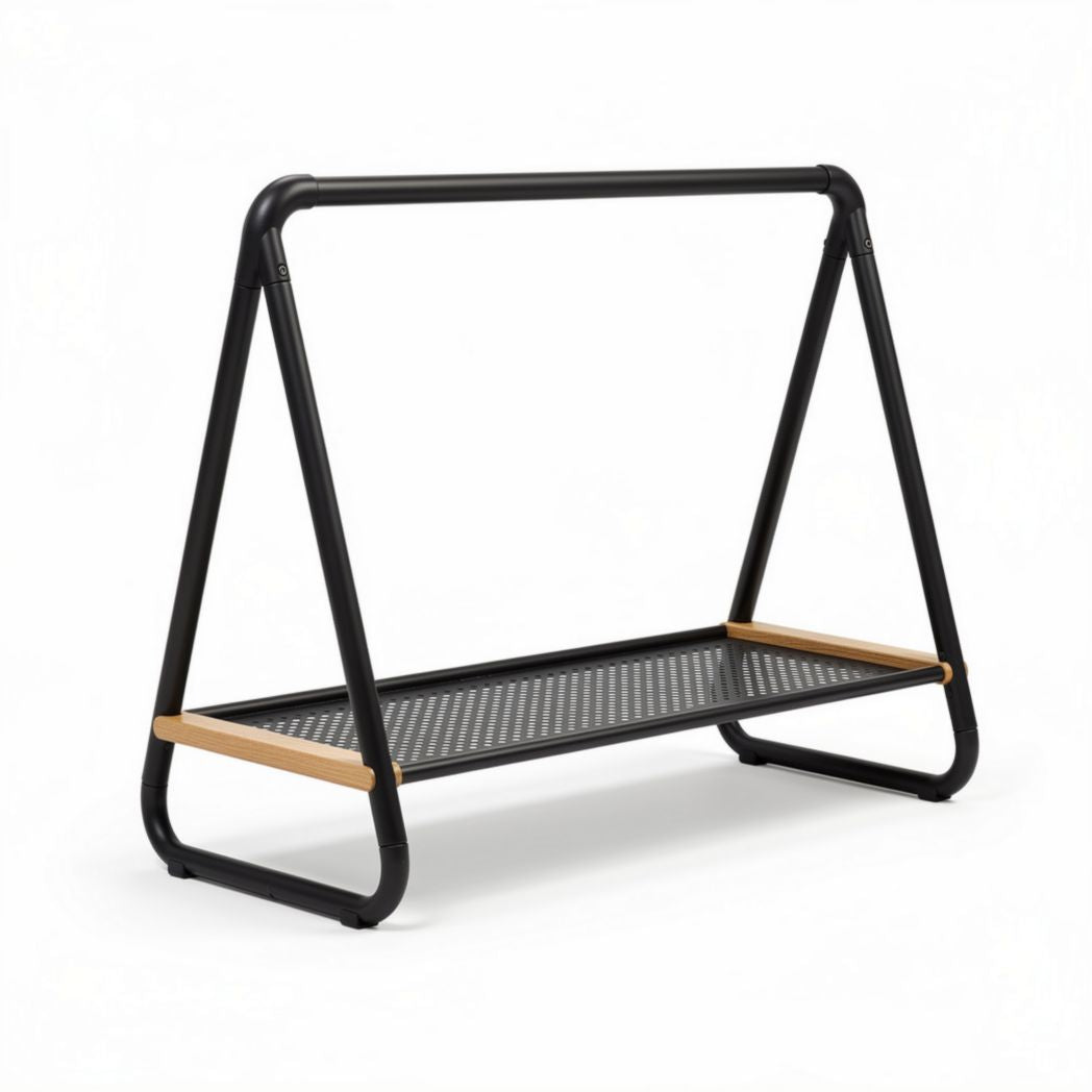 Metal and Wood Storage Rack for Organizing Household Items – 100 x 40 x 80cm