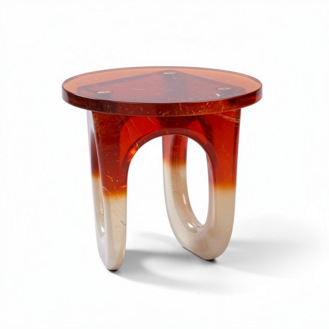 Acrylic Side Table for Indoor Use – Made from Transparent Acrylic – 30 x 30 x 40cm