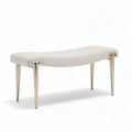 Upholstered Bench for Entryway Seating – Fabric and Metal – 120 x 40 x 45cm