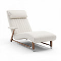 Upholstered Chaise Lounge Chair for Relaxation – Fabric and Wood Construction – 150 x 70 x 90cm