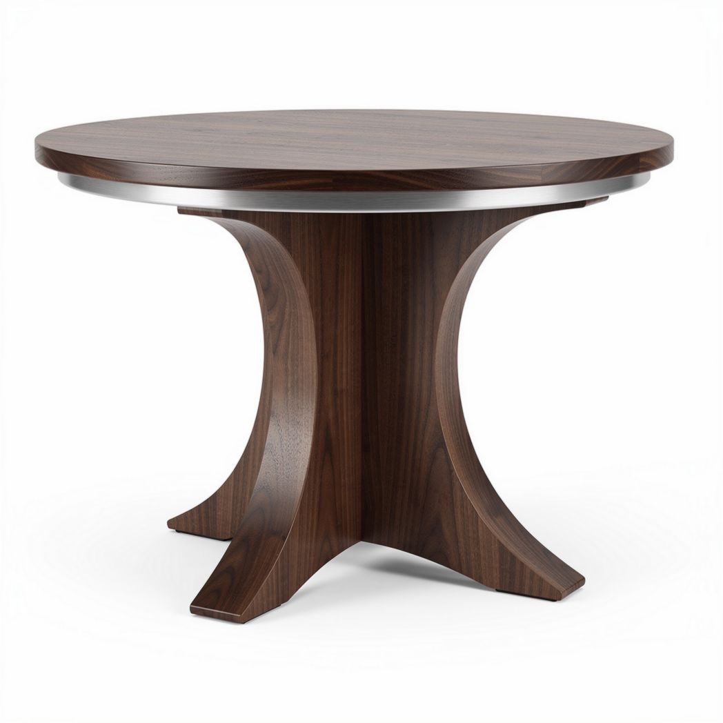 Round Wooden Dining Table for Casual Meals and Gatherings – 75 x 75 x 75cm